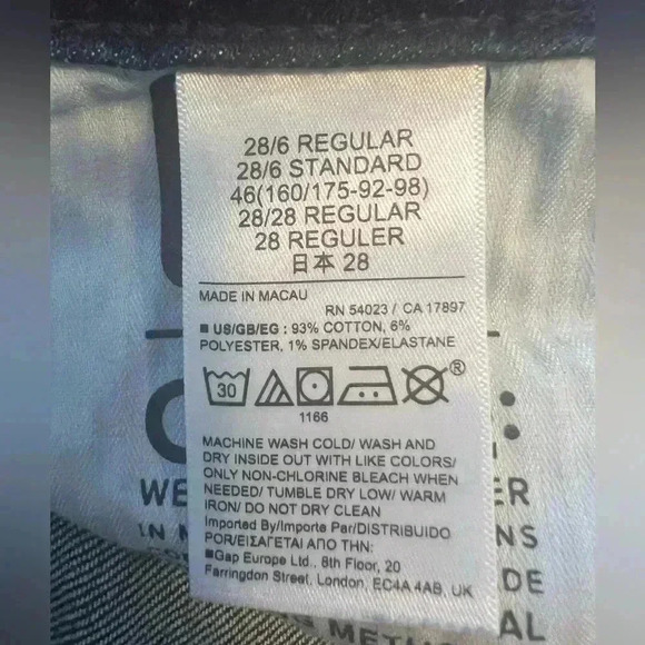 Gap Women’s Vintage Slim High Rise Crop Jeans - Picture 8 of 13